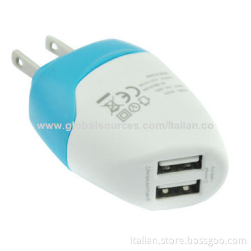 2.1A dual USB wall charger, tablet charger, phone charger